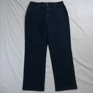 Gloria Vanderbilt 10 Short Amanda‎ Classic Tapered Dark Wash Stretch Denim Jeans